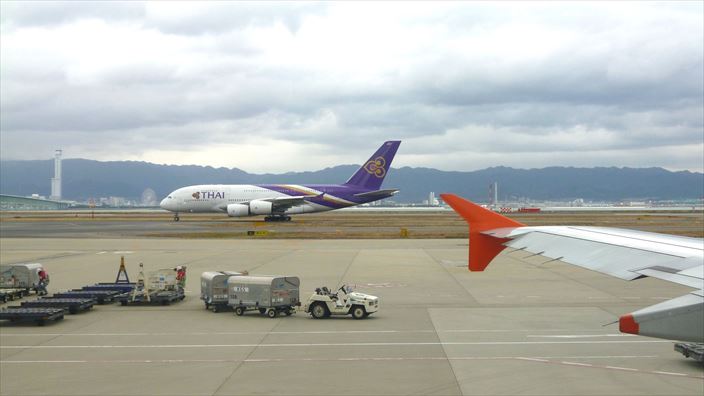 大阪～台北3K724便［11:30関西→13:50桃園］A320-200